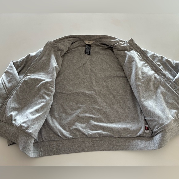 Vuori Halo Basin Bomber Jacket Heather Gray Size Small - Picture 7 of 14